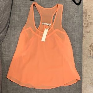 Trina Turk Coral Silk Tank